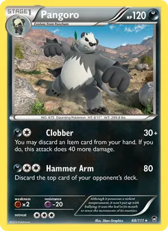 Pangoro — Furious Fists #68, 2014. Illustrated by 5ban Graphics.