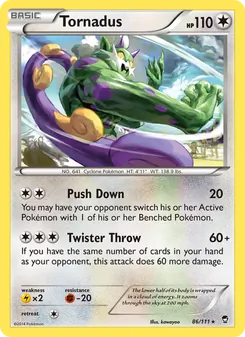 Tornadus — Furious Fists #86, 2014. Illustrated by kawayoo.