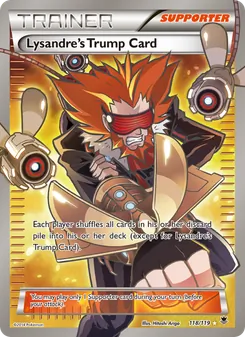 Lysandre's Trump Card — Phantom Forces #118, 2014. Illustrated by Hitoshi Ariga.