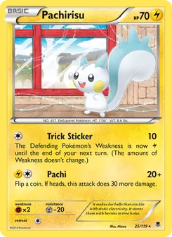 Pachirisu — Phantom Forces #25, 2014. Illustrated by Mizue.