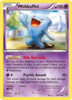 Wobbuffet — Phantom Forces #36, 2014. Illustrated by sui.