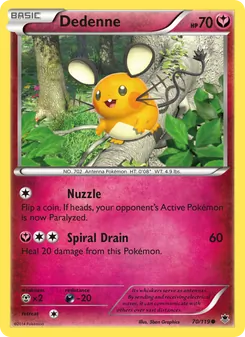 Dedenne — Phantom Forces #70, 2014. Illustrated by 5ban Graphics.