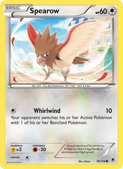 Spearow — Phantom Forces #78, 2014. Illustrated by Mizue.