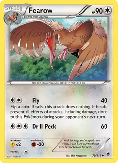 Fearow — Phantom Forces #79, 2014. Illustrated by Shin Nagasawa.