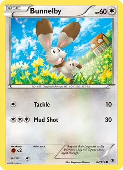 Bunnelby — Phantom Forces #87, 2014. Illustrated by Kagemaru Himeno.