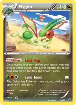 Flygon — Primal Clash #110, 2015. Illustrated by kirisAki.