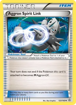Aggron Spirit Link — Primal Clash #123, 2015. Illustrated by 5ban Graphics.