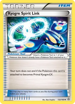Kyogre Spirit Link — Primal Clash #132, 2015. Illustrated by 5ban Graphics.