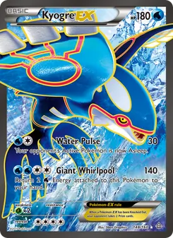 Kyogre EX — Primal Clash #148, 2015. Illustrated by 5ban Graphics.
