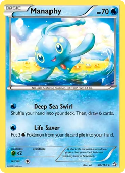Manaphy — Primal Clash #56, 2015. Illustrated by sui.