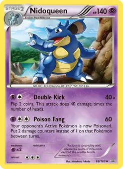 Nidoqueen — Primal Clash #68, 2015. Illustrated by Masakazu Fukuda.