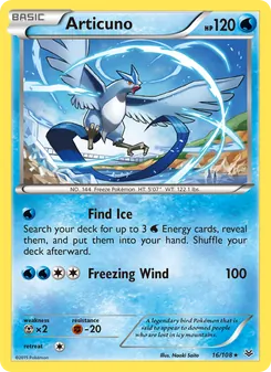 Articuno — Roaring Skies #16, 2015. Illustrated by Naoki Saito.