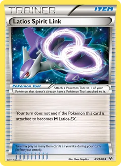 Latios Spirit Link — Roaring Skies #85, 2015. Illustrated by 5ban Graphics.