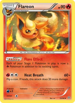 Flareon — Ancient Origins #13, 2015. Illustrated by sui.