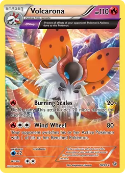 Volcarona — Ancient Origins #18, 2015. Illustrated by Kagemaru Himeno.