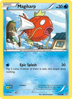 Magikarp — Ancient Origins #19, 2015. Illustrated by Akira Komayama.
