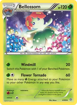 Bellossom — Ancient Origins #4, 2015. Illustrated by Mizue.