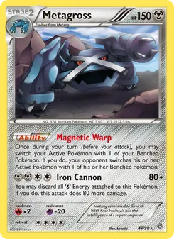 Metagross — Ancient Origins #49, 2015. Illustrated by kirisAki.