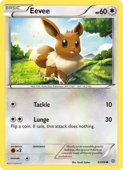 Eevee — Ancient Origins #63, 2015. Illustrated by Kouki Saitou.