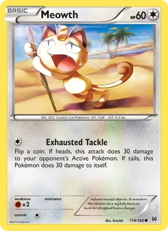 Meowth — BREAKthrough #114, 2015. Illustrated by kirisAki.