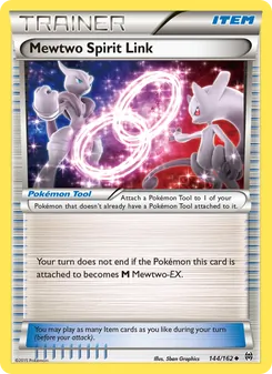 Mewtwo Spirit Link — BREAKthrough #144, 2015. Illustrated by 5ban Graphics.