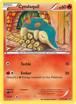 Cyndaquil — BREAKthrough #18, 2015. Illustrated by Tomokazu Komiya.