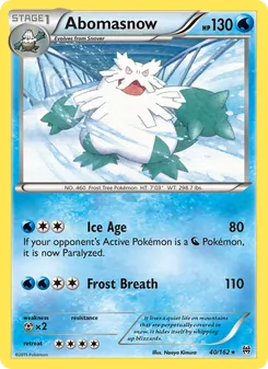 Abomasnow — BREAKthrough #40, 2015. Illustrated by Naoyo Kimura.