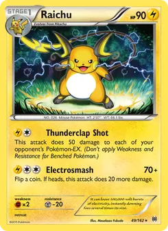Raichu — BREAKthrough #49, 2015. Illustrated by Masakazu Fukuda.