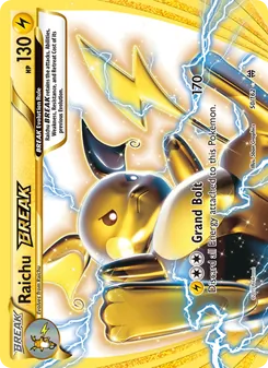 Raichu BREAK — BREAKthrough #50, 2015. Illustrated by 5ban Graphics.