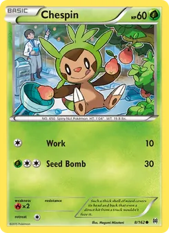 Chespin — BREAKthrough #8, 2015. Illustrated by Megumi Mizutani.