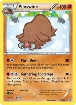 Piloswine — BREAKthrough #81, 2015. Illustrated by MAHOU.