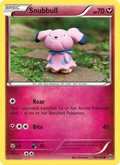 Snubbull — BREAKthrough #98, 2015. Illustrated by Yuka Morii.