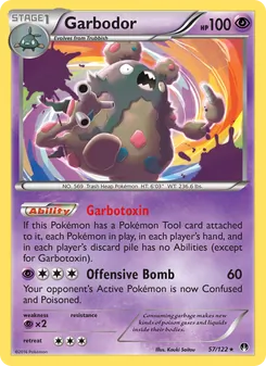 Garbodor — BREAKpoint #57, 2016. Illustrated by Kouki Saitou.
