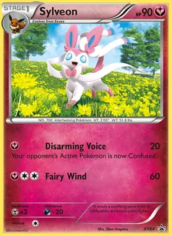 Sylveon — XY Black Star Promos #XY04, 2013. Illustrated by 5ban Graphics.