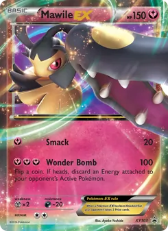Mawile EX — XY Black Star Promos #XY103, 2013. Illustrated by Ayaka Yoshida.