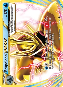 Empoleon BREAK — XY Black Star Promos #XY134, 2013. Illustrated by 5ban Graphics.