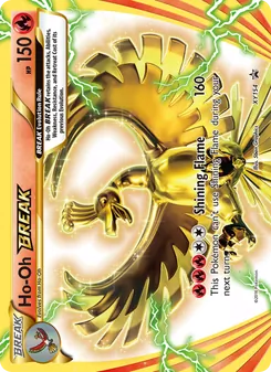 Ho-Oh BREAK — XY Black Star Promos #XY154, 2013. Illustrated by 5ban Graphics.