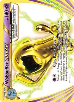 Wobbuffet BREAK — XY Black Star Promos #XY155, 2013. Illustrated by 5ban Graphics.