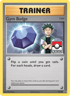 Gym Badge — XY Black Star Promos #XY203, 2013. Illustrated by 5ban Graphics.