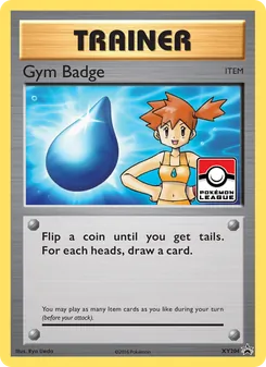 Gym Badge — XY Black Star Promos #XY204, 2013. Illustrated by 5ban Graphics.