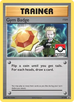 Gym Badge — XY Black Star Promos #XY205, 2013. Illustrated by 5ban Graphics.