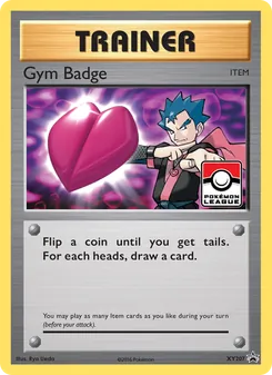 Gym Badge — XY Black Star Promos #XY207, 2013. Illustrated by 5ban Graphics.