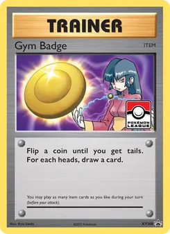 Gym Badge — XY Black Star Promos #XY208, 2013. Illustrated by 5ban Graphics.
