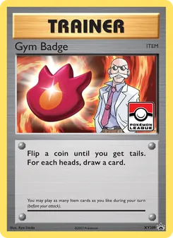 Gym Badge — XY Black Star Promos #XY209, 2013. Illustrated by 5ban Graphics.