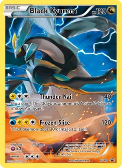 Black Kyurem — XY Black Star Promos #XY80, 2013. Illustrated by Mitsuhiro Arita.