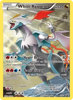 White Kyurem — XY Black Star Promos #XY81, 2013. Illustrated by Shin Nagasawa.
