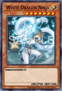 White Dragon Ninja, Yu-Gi-Oh! card, LIGHT