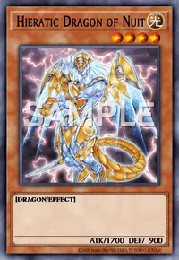 Hieratic Dragon of Nuit, Yu-Gi-Oh! card, LIGHT