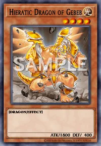 Hieratic Dragon of Gebeb, Yu-Gi-Oh! card, LIGHT