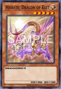 Hieratic Dragon of Eset, Yu-Gi-Oh! card, LIGHT